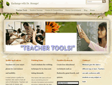 Tablet Screenshot of drstrangeeducation.com